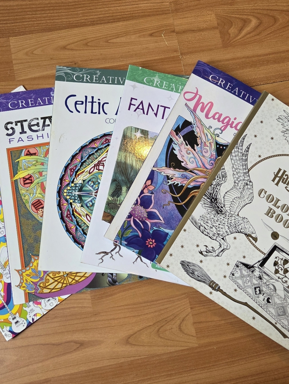 Adult Coloring Books Lot Of 6